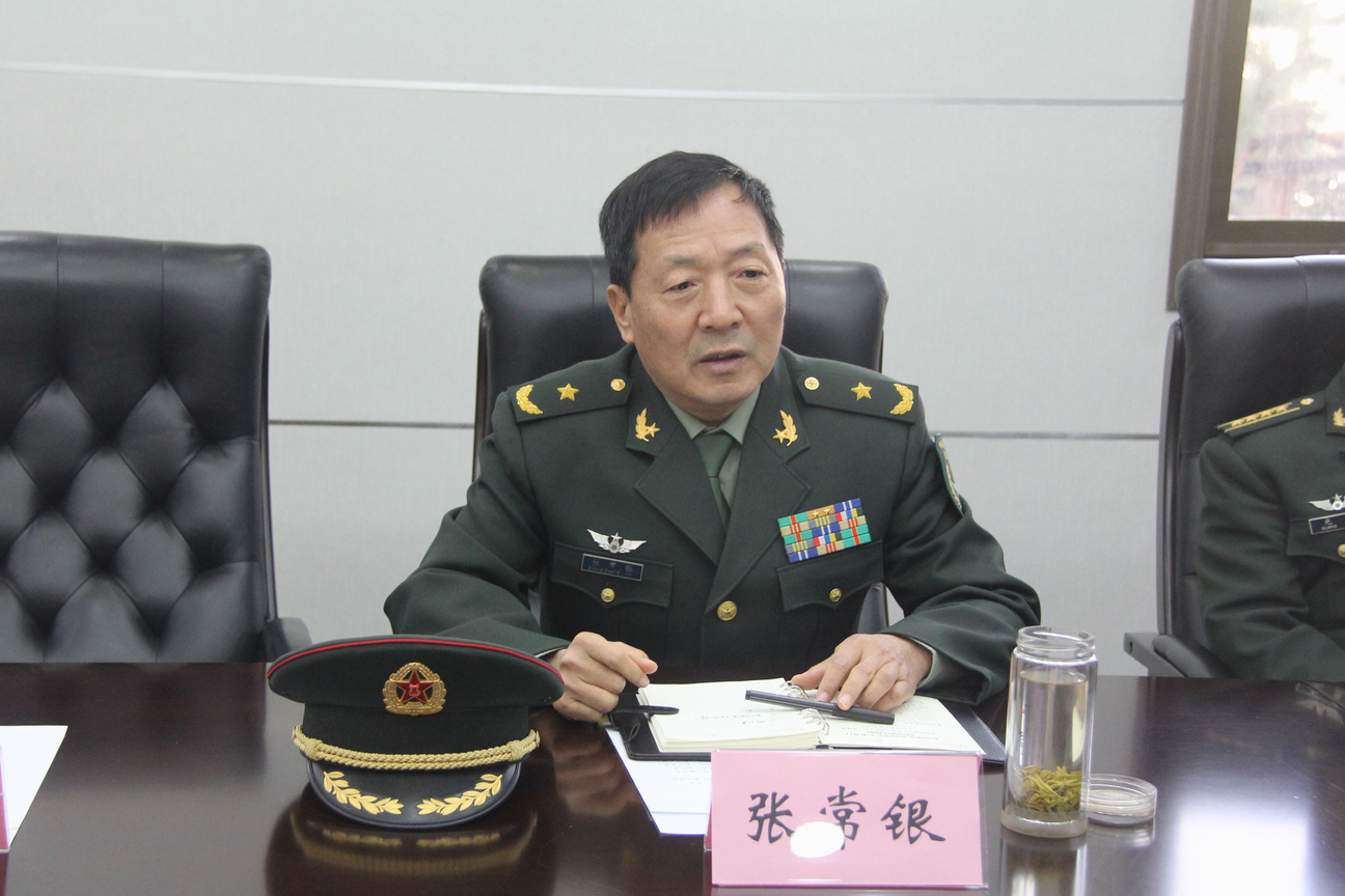 副省长赵海山会见中部战区陆军政治工作部主任张常银一行